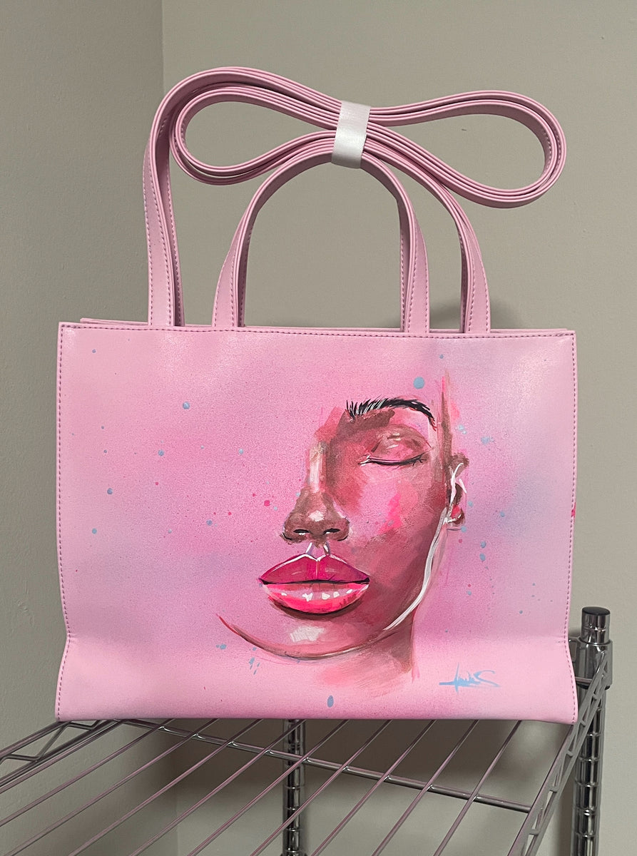 S-BAG #4 (medium custom painted Telfar Tote) – Mr Andre S