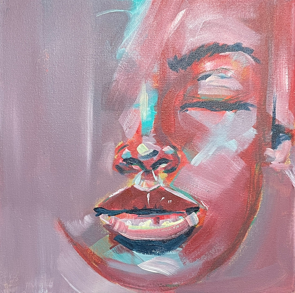 Mini '#18'  ORIGINAL PAINTING (no prints) 12"