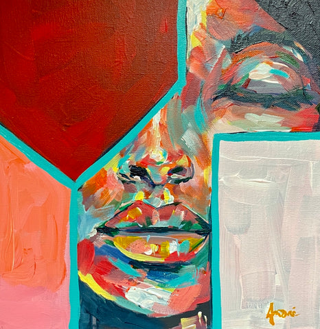 MIni '#13'  ORIGINAL PAINTING (no prints) 12"